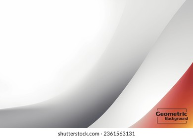 Abstract gray and white geometric background. Dynamic shapes composition. Vector illustration.