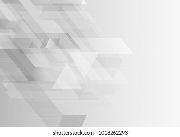 Abstract gray and white geometric design background.Vector illustration