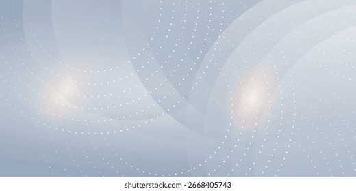 Abstract gray and white gradient background with white lines moving in circles. Modern and futuristic background concept. Vector illustration. Eps. 10
