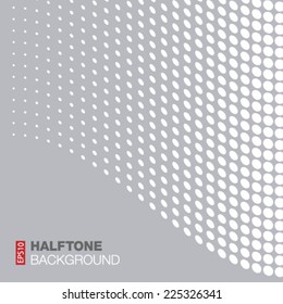Abstract Gray - White Halftone Background, vector illustration 
