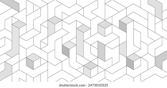 abstract gray white hexagon. geometric polygon texture background. triangle pattern. architectural concept.