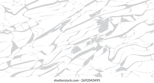 Abstract Gray and White Marble Vein Pattern Texture Design