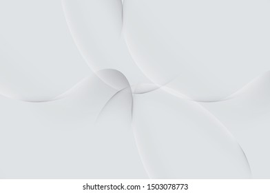 Abstract Gray and white mesh gradient, bubble shape, for Background and Wallpaper, Vector EPS 10.