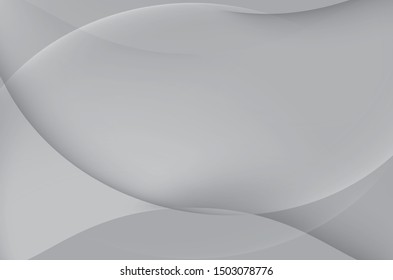 Abstract Gray and white mesh gradient, bubble shape, for Background and Wallpaper, Vector EPS 10.