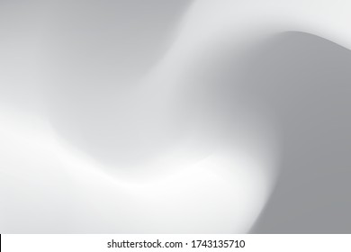 Abstract Gray and White mesh gradient background or wallpaper, and backdrop. vector for print or website.