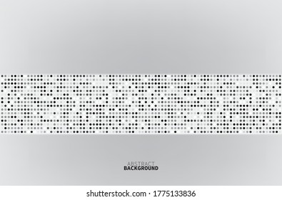 Resumen del fondo de fondo o fondo de fondo de fondo de fondo de malla gris y blanca, sitio web de banner. Pasos vectoriales