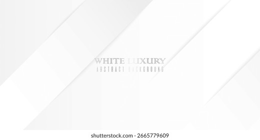 abstract gray white panoramic background. modern overlaping shape in vector illustration