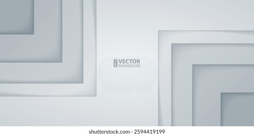 Abstract gray and white paper triangle cut layers background. RGB EPS 10 vector illustration