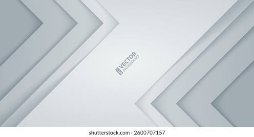 Abstract gray and white paper triangle layers background. RGB EPS 10 vector illustration