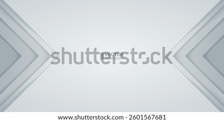 Abstract gray and white paper triangle layers background. RGB EPS 10 vector illustration