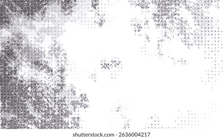 Abstract Gray and White Polka Dot Textured Background with Subtle Grunge, Minimalist Style, for Modern Design and Web Projects, Blurry Surface