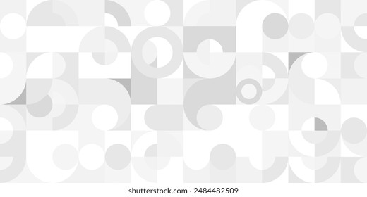 abstract gray white round. geometric circle texture background. retro styled pattern. traditional concept.