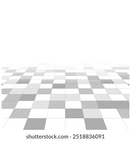 Abstract gray and white square pattern Room floor background