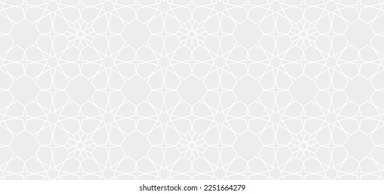 abstract gray white star shape, geometric texture background, polygon pattern, Arabic style concept