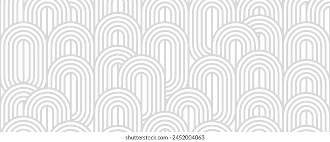abstract gray white stripe line, geometric texture background, vintage circle pattern, retro styled concept