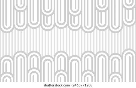 abstracto gris línea de rayas blancas. fondo de textura de arco geométrico. patrón de círculo vintage. concepto de estilo retro.