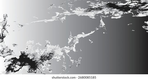 Abstract Gray and White Swirls with Gradient Background, Artisti