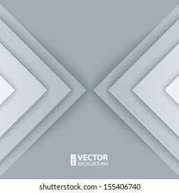 Abstract gray and white triangle shapes background. RGB EPS 10 vector illustration