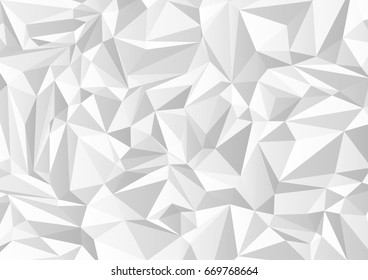 Abstract gray and white triangle shapes on background