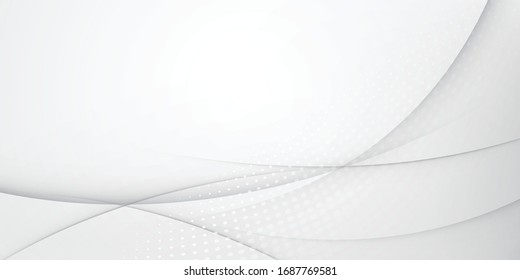 
Abstract gray and white wave background illustration for template