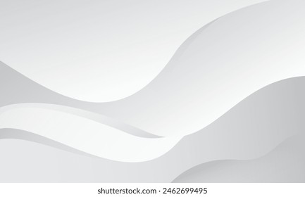 Abstract gray white wave abstract background. Eps10 vector