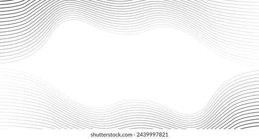 Abstract gray white waves and lines pattern for your idea, vector template background texture