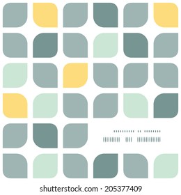 Abstract Gray Yellow Rounded Squares Frame Corner Pattern Background