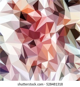 abstract gray-brown geometric background polygonal mosaic and triangles in origami style, vector illustration