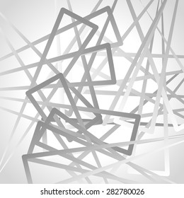 Abstract graysale image of triangle shapes. Vector.