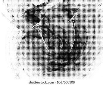 Abstract grayscale background with halftone effect. Vector clip art