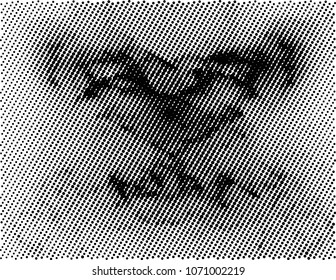 Abstract grayscale background with halftone effect. Vector clip art