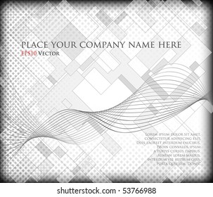 Abstract grayscale background - vector illustration