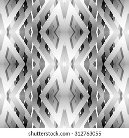 Abstract grayscale, black and white geometric pattern. editable vector.