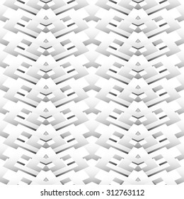 Abstract grayscale, black and white geometric pattern. editable vector.
