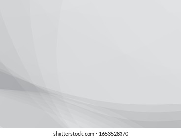 Abstract grayscale curve border background. Vector illustration.