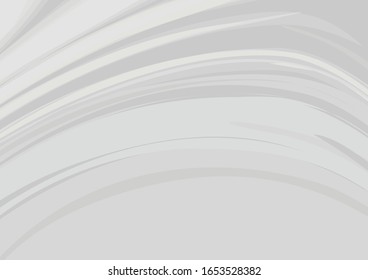 Fondo abstracto de la capa de curva en escala de grises. Ilustración vectorial.