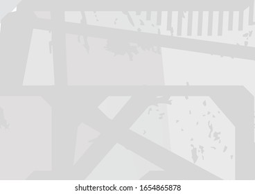 Abstract grayscale grunge rusty irregular shape material background. Vector illustration.