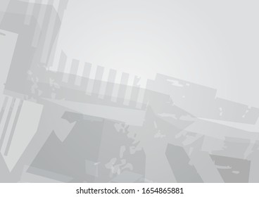 Abstract grayscale grunge rusty material scrap background. Vector illustration.