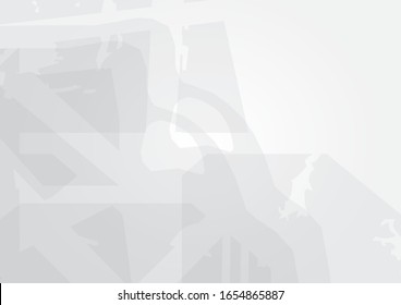 Abstract grayscale grunge rusty material background. Vector illustration.