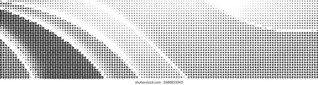 Fondo retro moderno de la textura curvada de la onda del semitono de la escala de grises Abstractas para los carteles