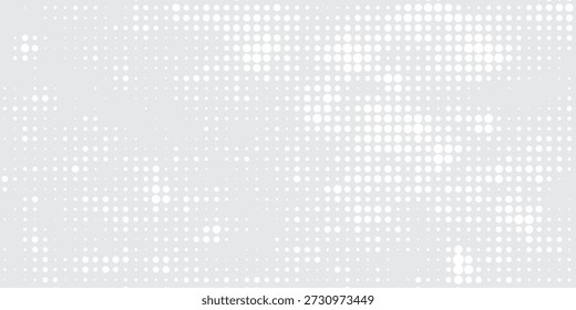 Abstract grayscale halftone dots texture with subtle tonal transitions