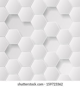 Abstract grayscale hexagon pattern design background wallpaper  Eps 10 vector illustration 