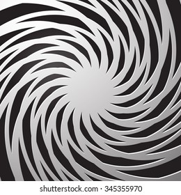 Abstract grayscale spiral background