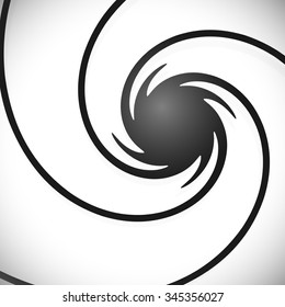 Abstract grayscale spiral background