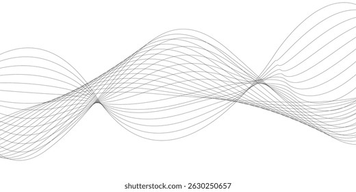Abstract grayscale wave pattern design with flowing lines creating a dynamic visual effect
