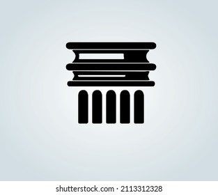 abstract greek column base for illustration