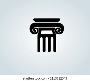 abstract greek column base for illustration