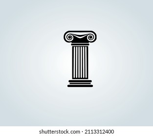 abstract greek column base for illustration