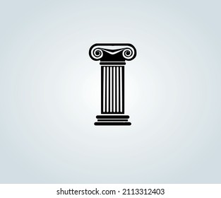 abstract greek column base for illustration