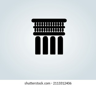 abstract greek column base for illustration
